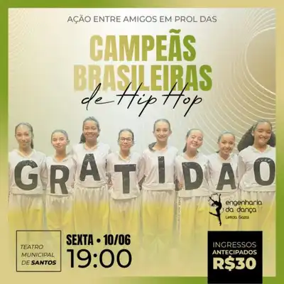 Sessão 19h - Ação entre Amigos em prol das campeãs brasileiras de hip hop, rumo ao mundial 2022